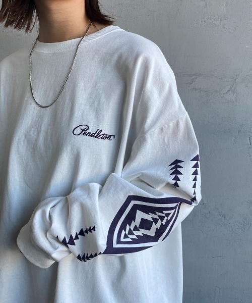 「PENDLETON」 長袖カットソー L ブラック レディース_画像6