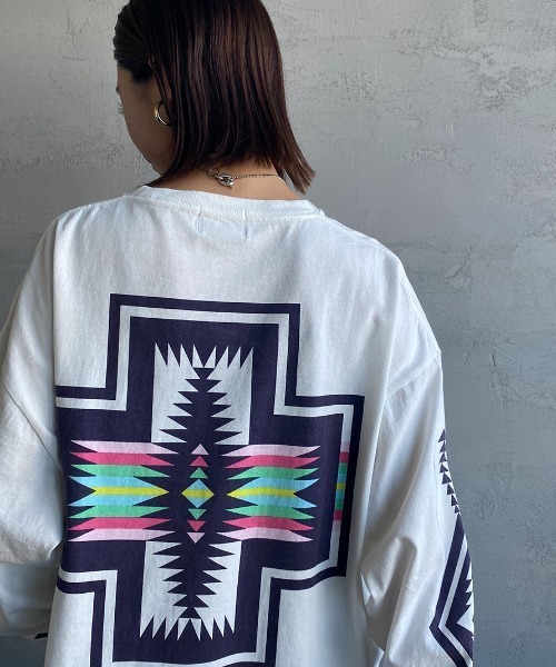 「PENDLETON」 長袖カットソー L ブラック レディース_画像7
