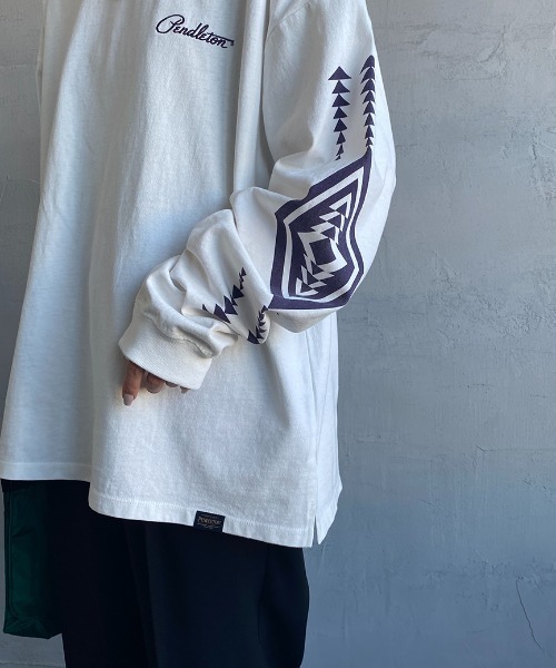 「PENDLETON」 長袖カットソー L ブラック レディース_画像8