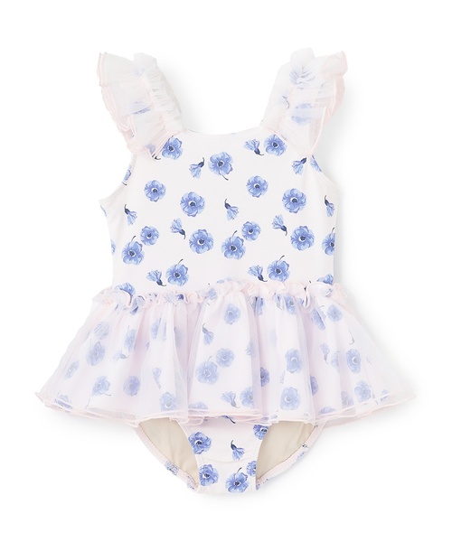 petit main 水着 「SWIM」チュールワンピース水着 キッズ 子供 女の子
