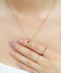 指輪 リング K18vermeil 1粒天然石...の詳細画像1