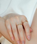 指輪 リング K18vermeil 1粒天然石...の詳細画像4