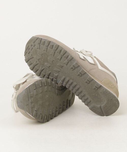 「New Balance」 ローカットスニーカー 24cm ベージュ レディース_画像3