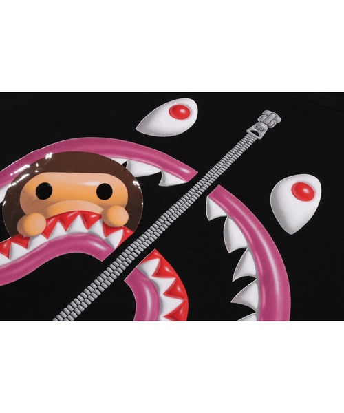A BATHING APE（アベイシングエイプ） tシャツ 半袖 3D MILO SHARK TEE