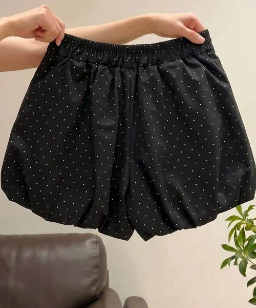 AsheKsha パンツ 小水玉刺繍ショートパンツ レディース : ZOZOTOWN