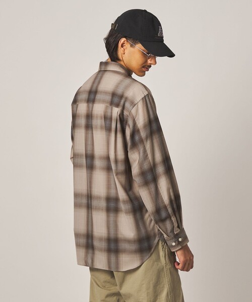 STEVEN ALAN（スティーブンアラン） シャツ ウール オンブレ チェック