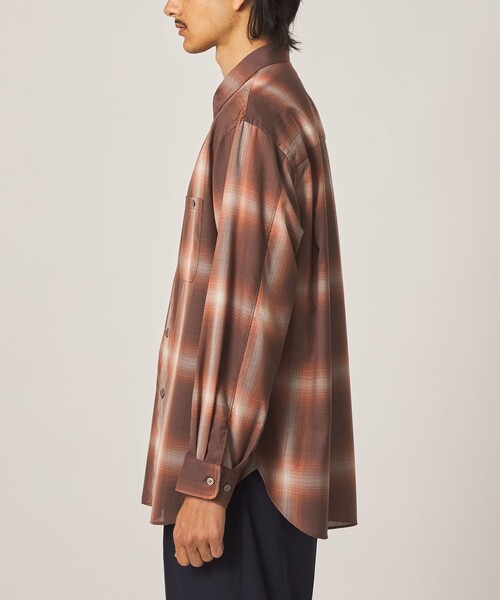 STEVEN ALAN（スティーブンアラン） シャツ ウール オンブレ チェック
