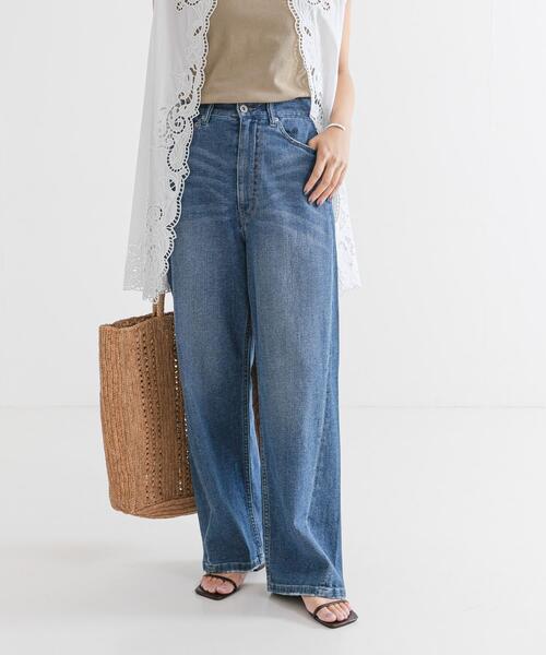 「URBAN RESEARCH」 デニムパンツ 36 ブルー レディース_画像3