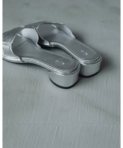 「anuke」 フラットサンダル 38inch クリーム レディース_画像7
