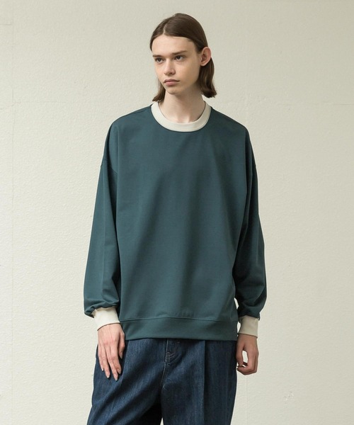 「SLICK」 長袖Tシャツ 3 アイボリー メンズ_画像2