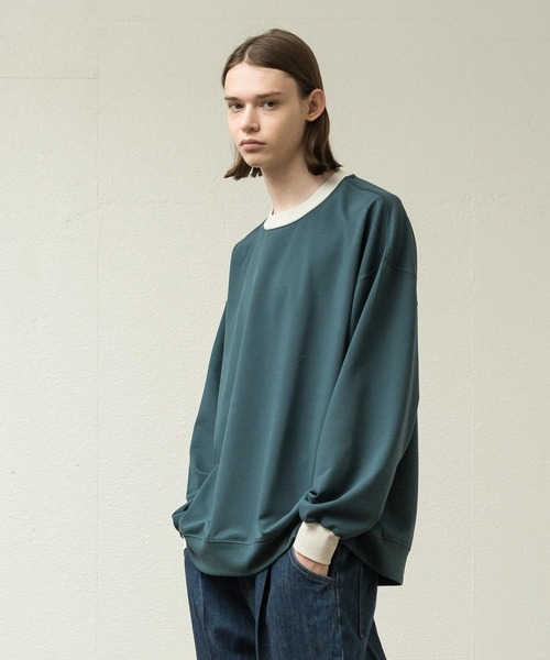 「SLICK」 長袖Tシャツ 3 アイボリー メンズ_画像3