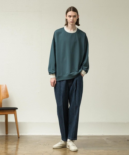 「SLICK」 長袖Tシャツ 3 アイボリー メンズ_画像7