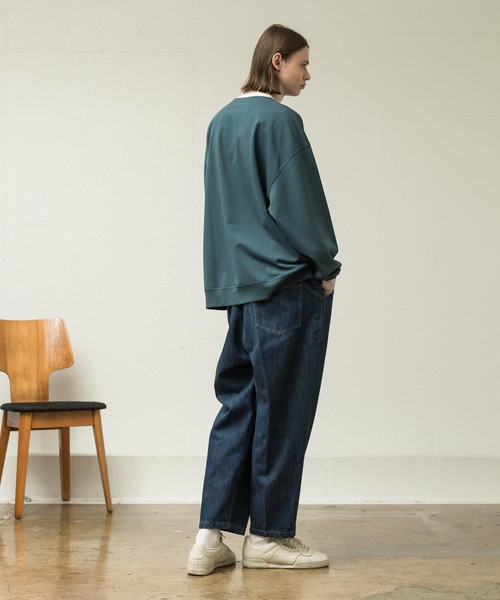 「SLICK」 長袖Tシャツ 3 アイボリー メンズ_画像8