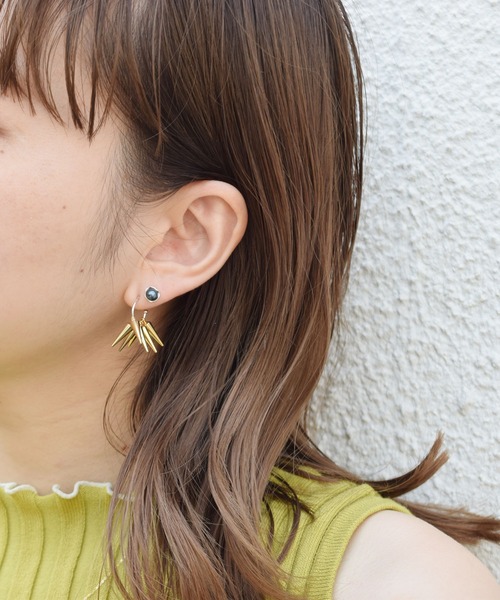e.m.ブラックパールピアス e.m. ピアス ブラックパールピアス レディース メンズ