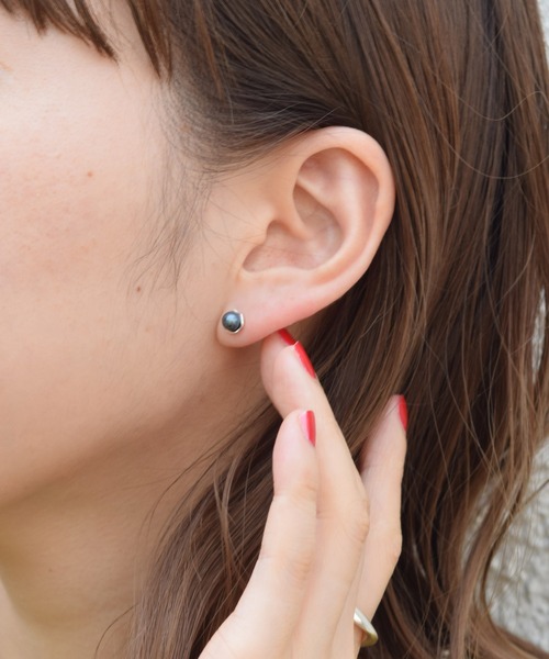 e.m.（イーエム） ピアス ブラックパールピアス レディース メンズ