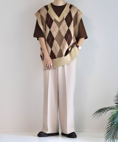 WONDER FULL LIFE TAKt ニットベスト 47-10-135 WONDER FULL LIFE TAKt ニットベスト 47-10-135