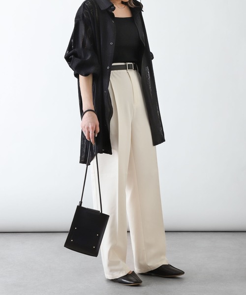 ドレープパンツ ZIP FIVE スラックス パンツ 「ZIP FIVE」ドレープワイド