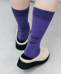 ハイソックス 靴下 「CITEN」 ロゴ ソッ...の詳細画像1