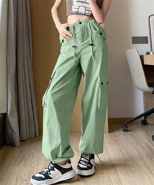 FREE STYLISTS カーゴパンツ 裾ドロストカーゴパンツ レディース