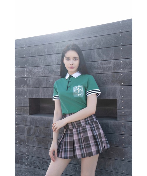 ポロシャツ ポロ 「KOBMAST IVAROV 」ポロシャツ - 学園（グリーン） レディース メンズ KOBMAST IVAROV ポロシャツ ポロ 「KOBMAST 」ポロシャツ - 学園