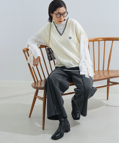 Ray BEAMS ストレッチ ショートブーツ ブラック Ray BEAMS ブーツ / ストレッチ ショート レディース : ZOZOTOWN