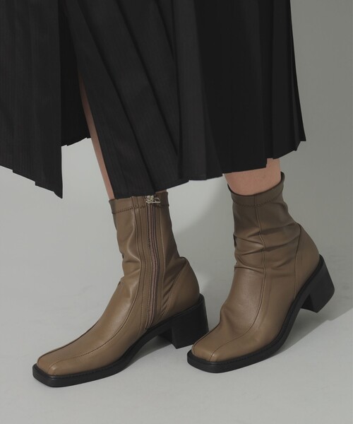 Ray BEAMS ブーツ / ストレッチ ショート レディース : ZOZOTOWN