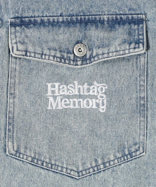 MEMORY デニムジャケット gジャン 「MEMORY」ケミカルウォッシュ