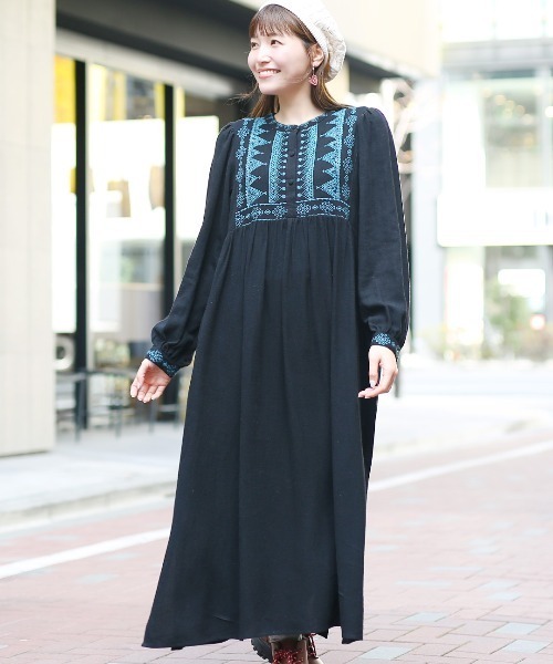 チチカカ（TITICACA） ワンピース ティピ刺繍ワンピース : ZOZOTOWN