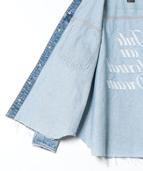 DOUBLE STANDARD CLOTHING ブラウス シャツ ビッグデニムシャツ