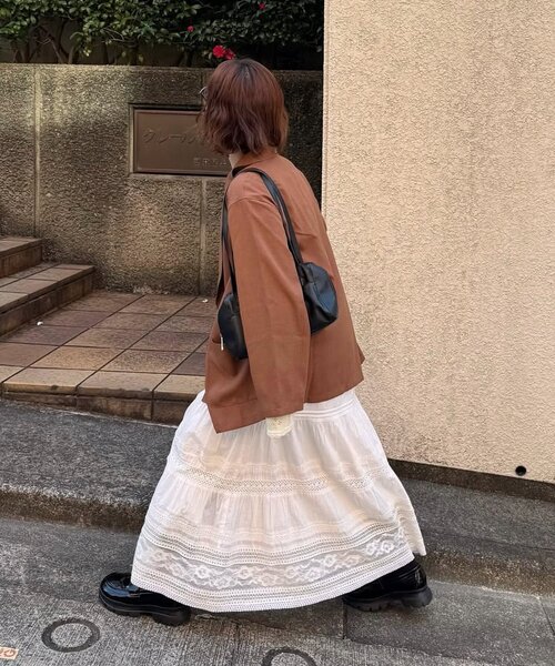 ブラウス シャツ 「ユニセックス」テックリネンビッグシャツジャケット「WEB限定カラーあり」 レディース メンズの画像
