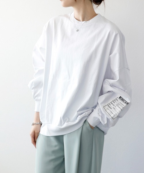 tシャツ コットン天竺クルーネックプルオーバーカットソー レディース
