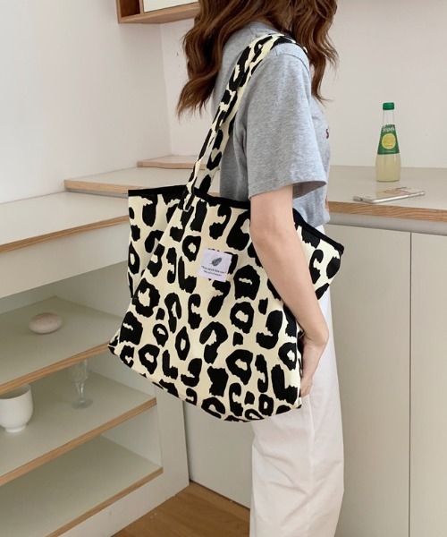 CELINE レオパードトートバッグ レザー×キャンバス CELINE レオパード柄 透明トートバッグ - メルカリ