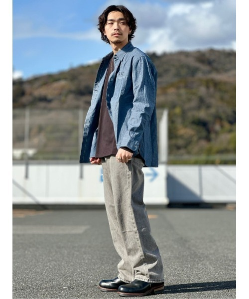 Lee（リー） シャツ 「Lee」マリンシャンブレーシャツ メンズ