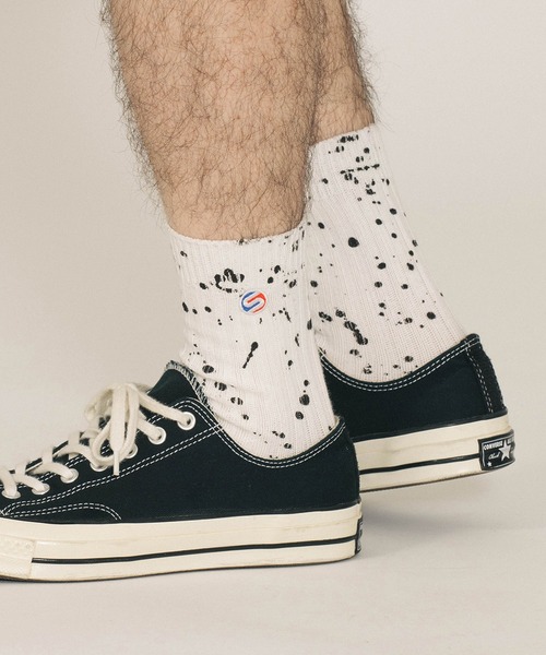 SILAS 靴下 SPUTTERING SOCKS メンズ レディース : ZOZOTOWN