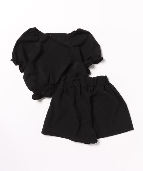 ブラウス シャツ シャーリングブラウス＆キュロットセット キッズ 子供 