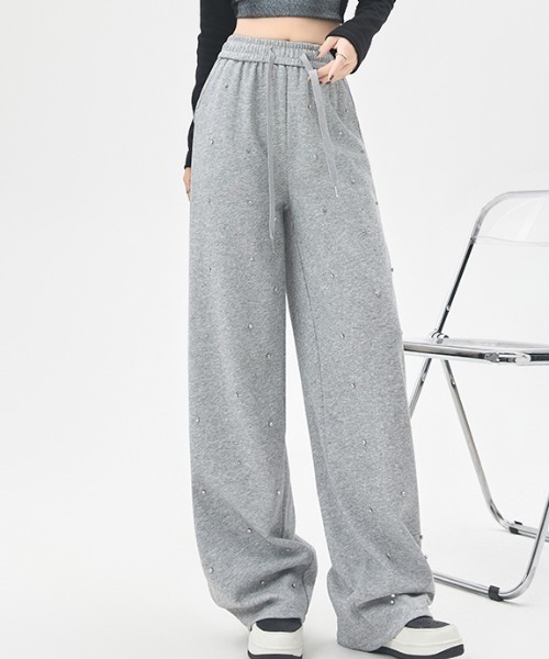 レディース ビジュースタッズスウェットパンツ : ZOZOTOWN Yahoo