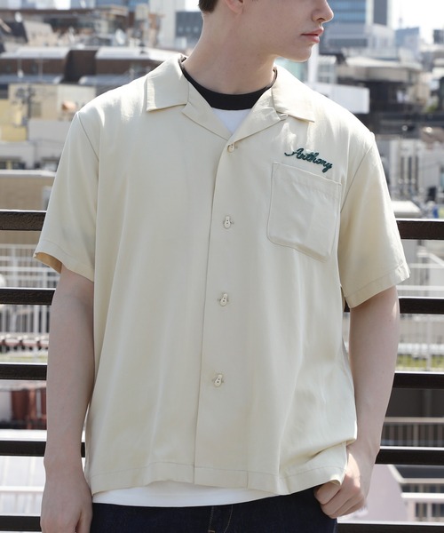 2022 HOUSTON ボーリングシャツ レーヨンシャツsize L HOUSTON ヒューストン ボウリング シャツ ボーリングシャツ