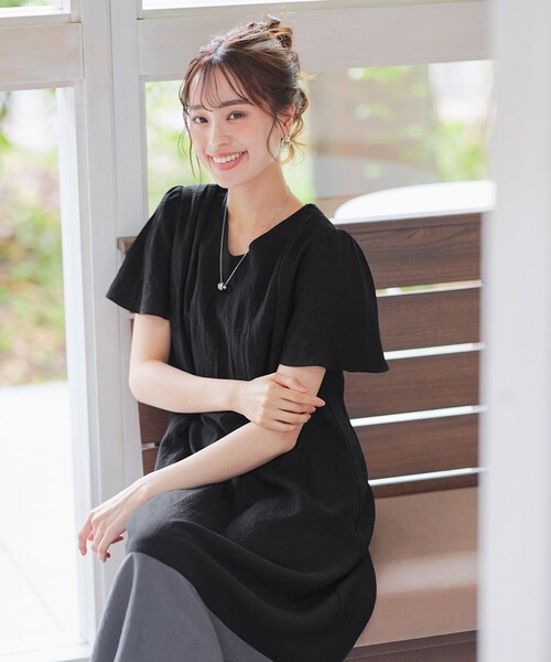 Tiaclasse ワンピース 配色Aラインサックワンピース : ZOZOTOWN Yahoo