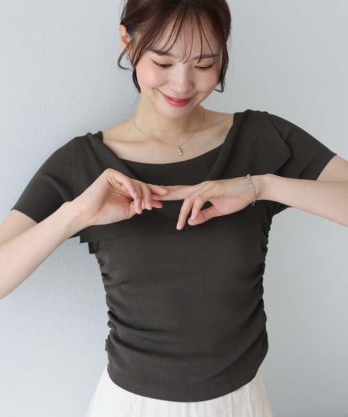 オフショル トップス リーフ柄オフショルトップス｜INGNI(イング) 公式通販｜INGNI STORE