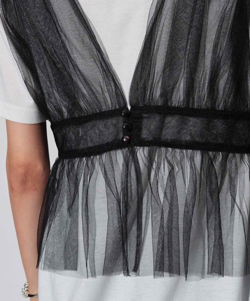 INDIVI GALLEST tシャツ チュールビスチェセットTシャツ