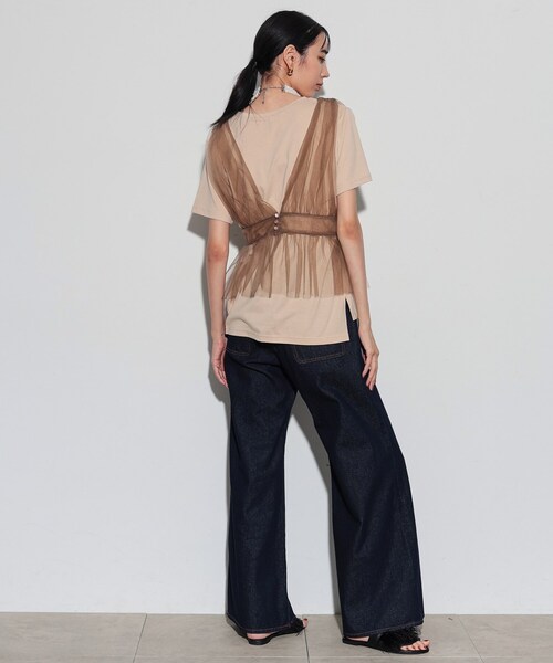 チュールビスチェセットTシャツ チュールビスチェセットTシャツ（Tシャツ） | GALLEST
