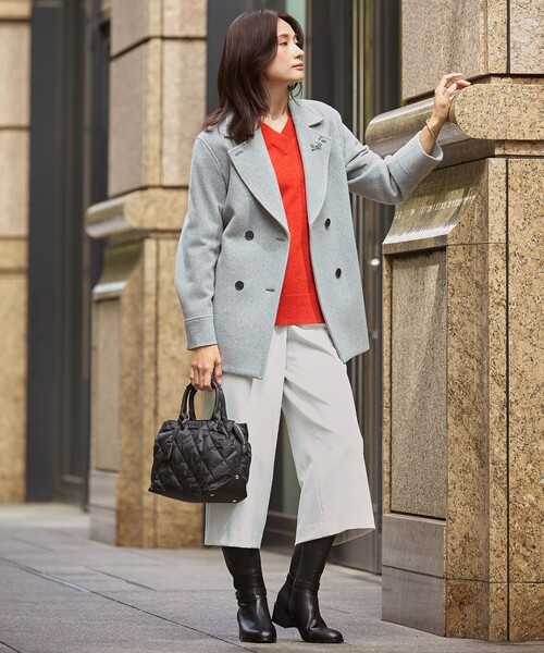 ピーコート pコート Jackal 140sソフトメルトン Pコート レディース | J.PRESS | 02