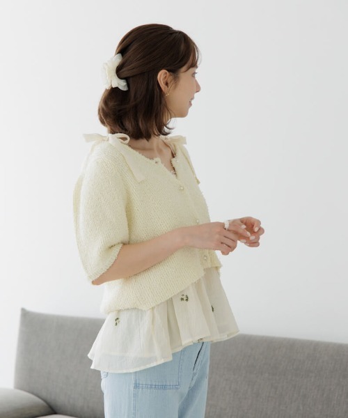 ニット セーター NEWLYモールニットトップ レディース flower（ファッション） ニット セーター レディニットトップ