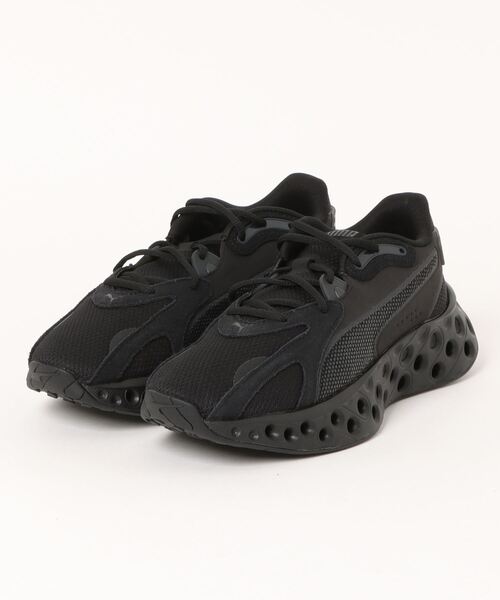 PUMA ブラック 厚底スニーカー／SOFTRIDE フリークエンス【箱無し】 PUMA スニーカー 「PUMA」SOFTRIDE フリークエンス メンズ