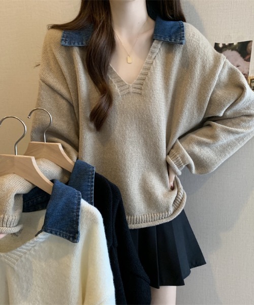 完売品　searoomlynn  Vカットニットトップス SeaRoomlynn（トップス）のフリマアイテム一覧