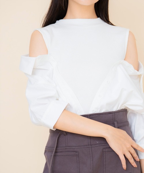 redyazel トップス REDYAZEL（レディアゼル） tシャツ シャツレイヤードトップス