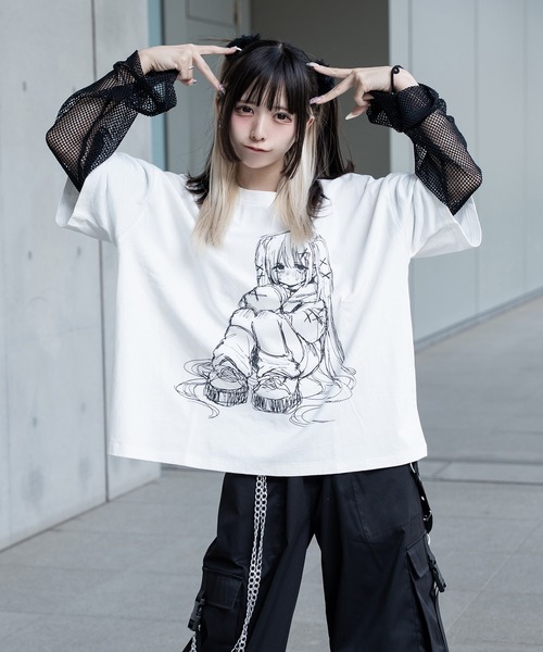 Pal elfy tシャツ ドッキングイラストTシャツ レディース : ZOZOTOWN