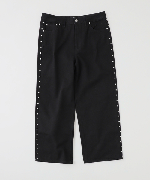 パンツ AFB REPAIRED STUDDED BAGGY PANTS AFB（エーエフビー） ジーンズ 「AFB / エーエフビー」SUPER BAGGY