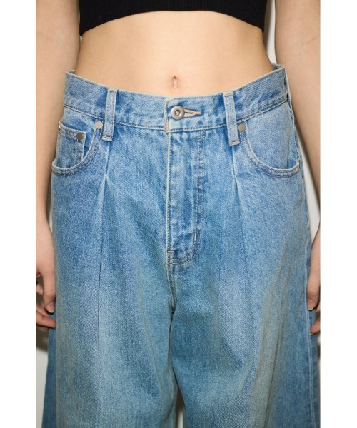 THROW by SLY | 【THROW】J／W CURVE TUCKED パンツ (ワイド
