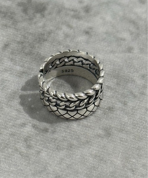 指輪 リング 「B-925 SILVER」925リング b925-r132-7g メンズ レディースの画像
